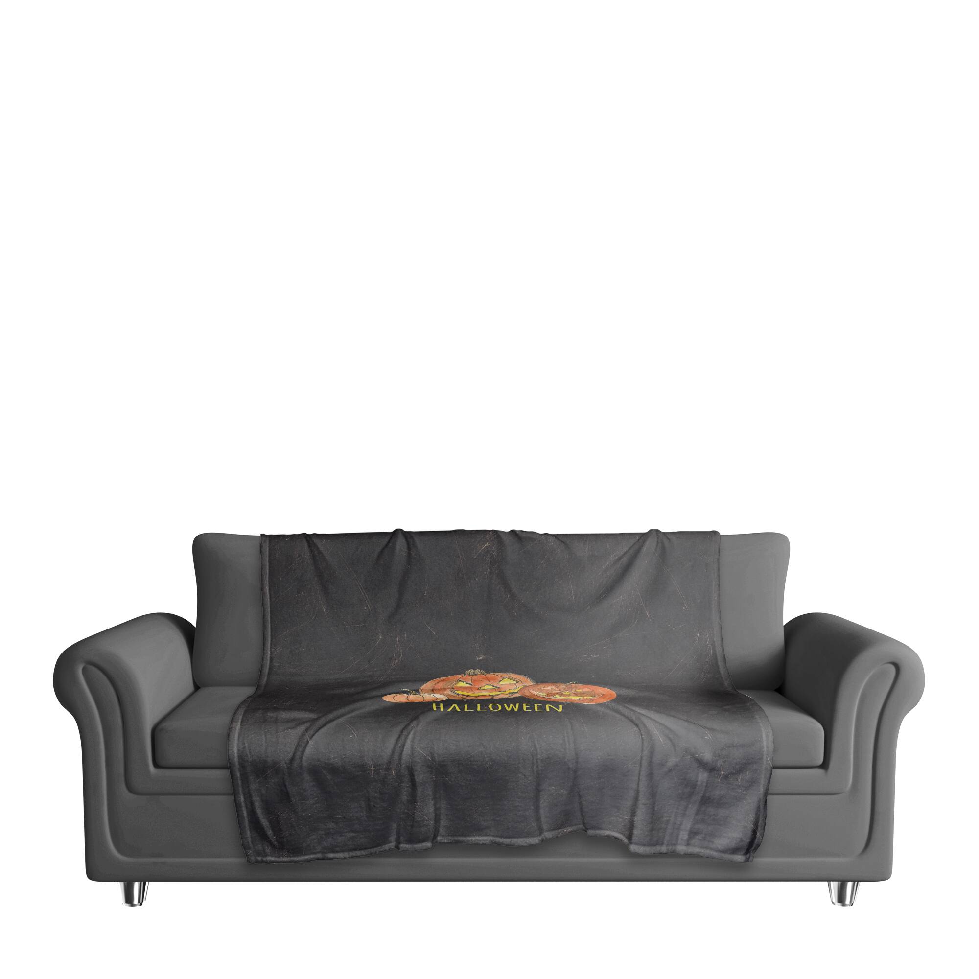 Jack-o'-lanterns Fleece Throw
